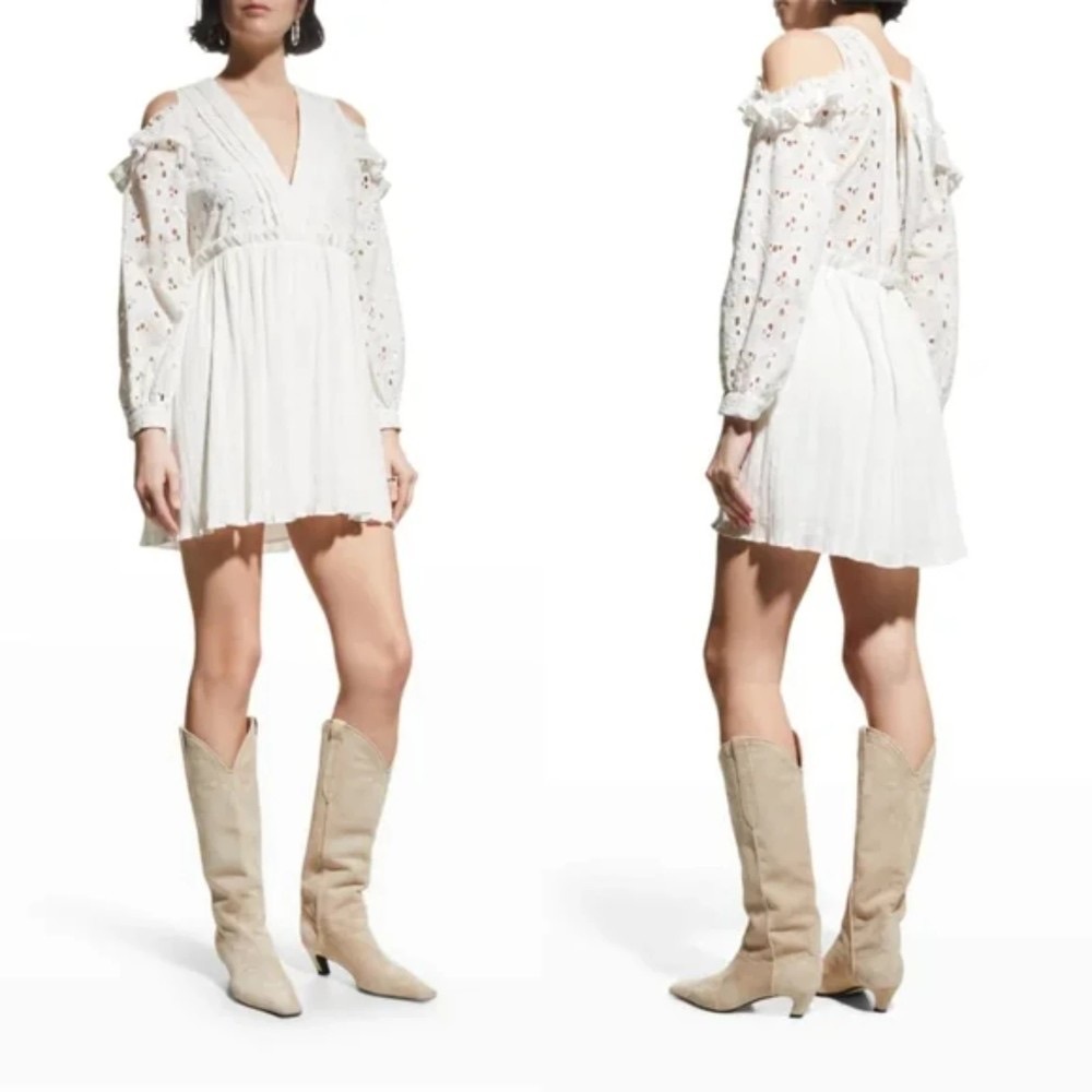 NWT IRO Paris Women's Meila Eyelet Dress size EU40/US8